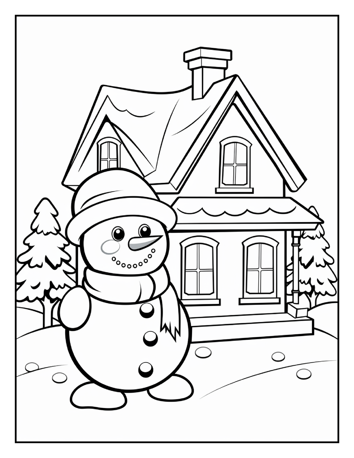 150 Christmas Coloring Pages For Kids 8