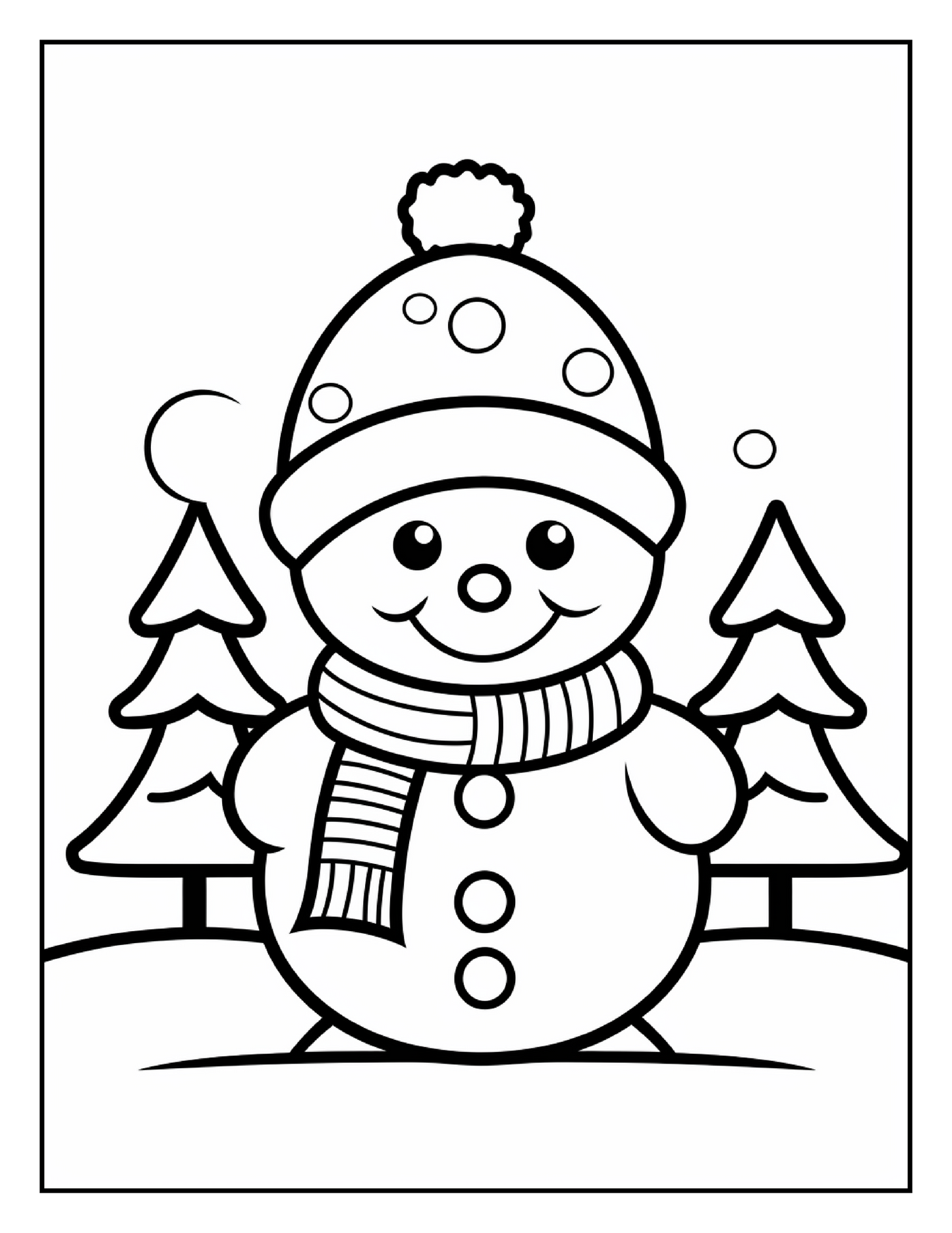 150 Christmas Coloring Pages For Kids 8
