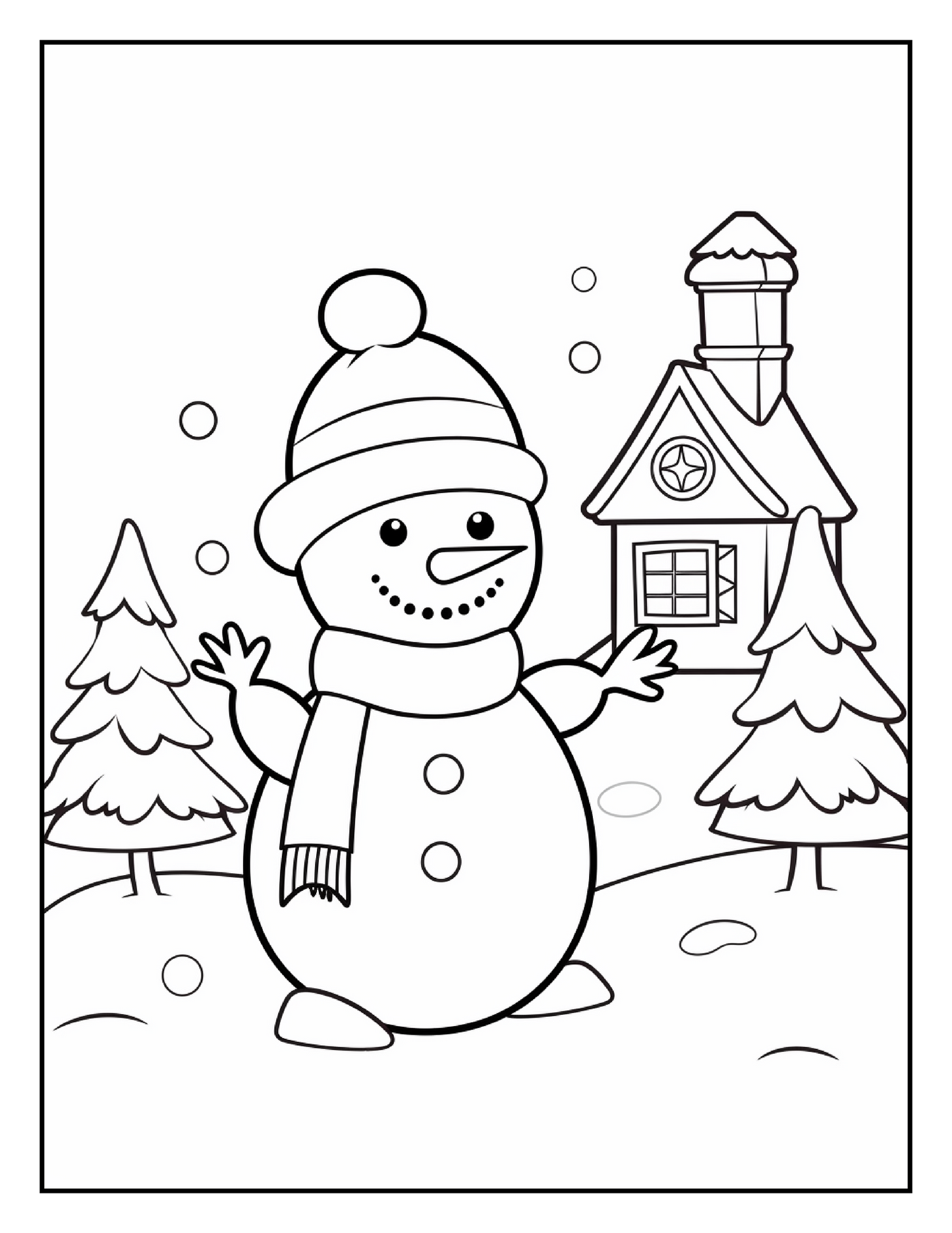 150 Christmas Coloring Pages For Kids 8