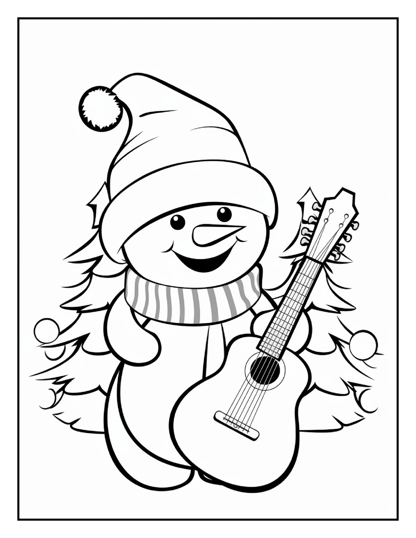 150 Christmas Coloring Pages For Kids 8