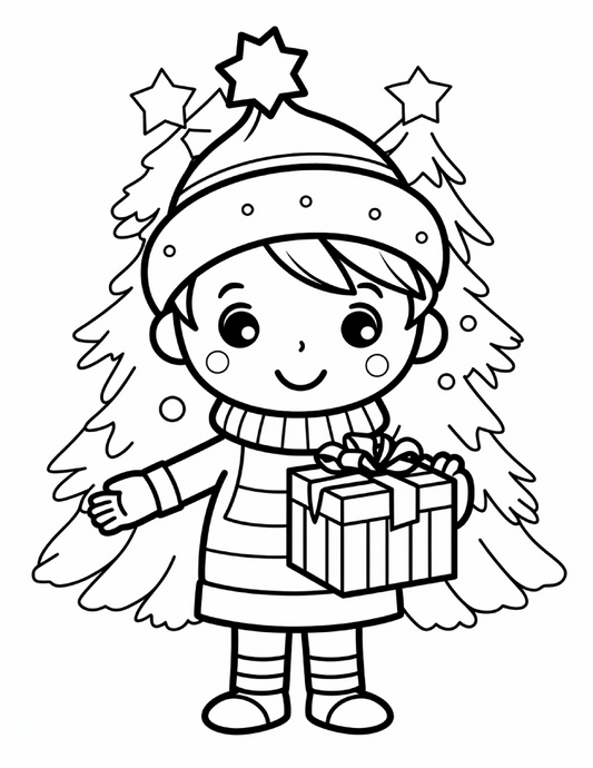 150 Cute Christmas Coloring Pages For Kids 11
