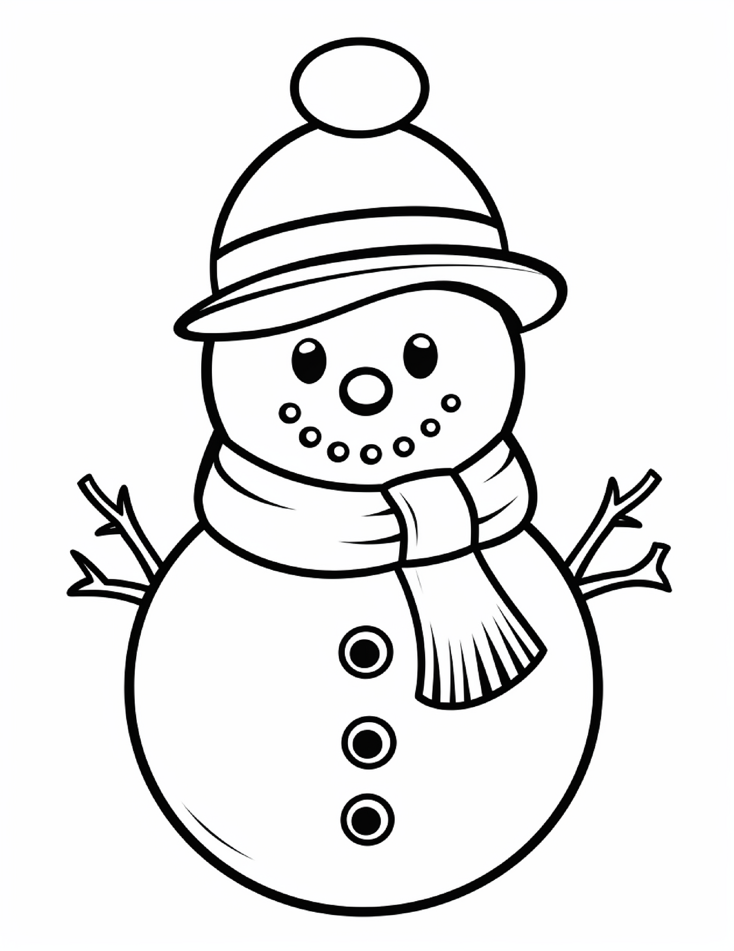 150 Cute Christmas Coloring Pages For Kids 11