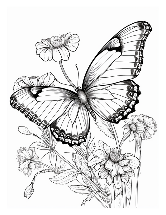 95 Butterfly Coloring Pages 2