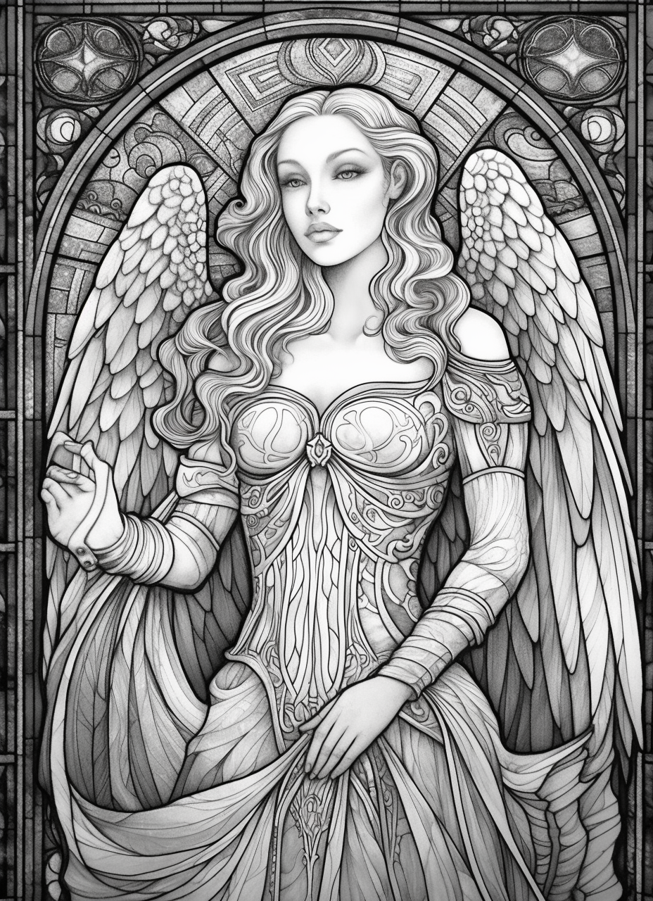 150 Stained Glass Coloring pages 2