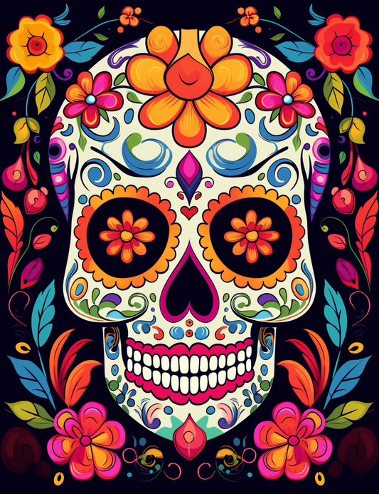 100 Day Of The Dead Coloring Pages 2