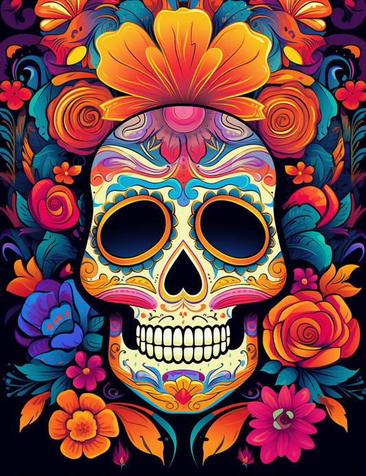100 Day Of The Dead Coloring Pages 1