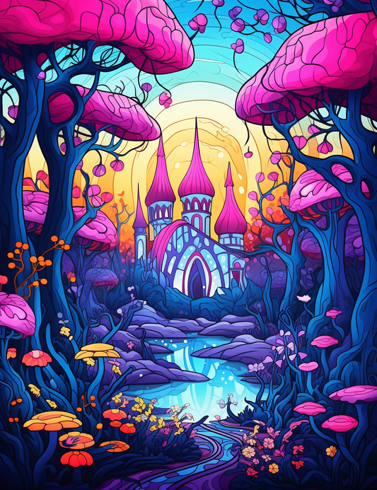 203 Enchanted Gothic Forest Coloring Pages
