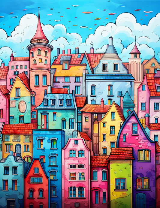 290 European City Coloring pages