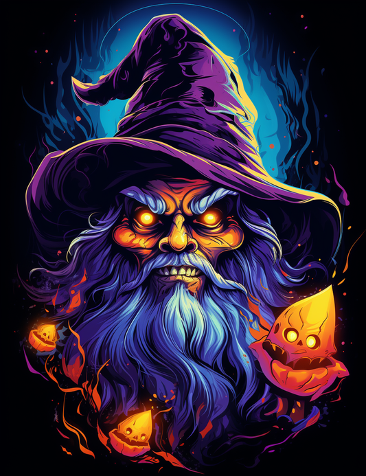 270 Halloween Wizard Coloring pages