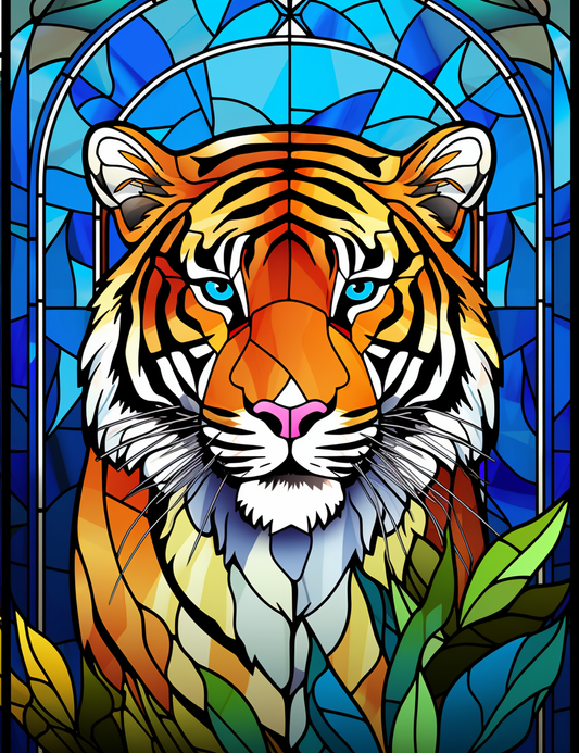 100-Animals Stained Glass Coloring 20-1