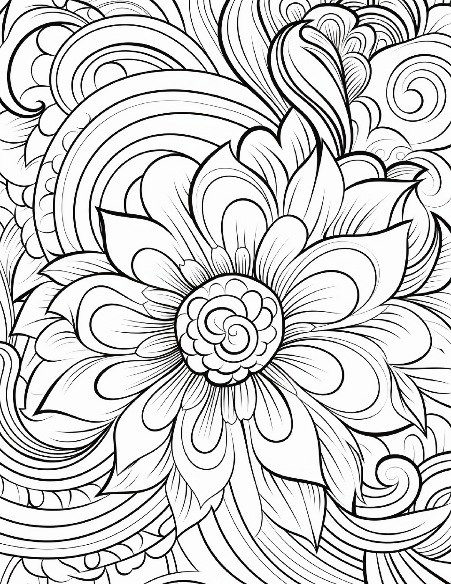 100 Zentangle Pattern Coloring Pages for Adults