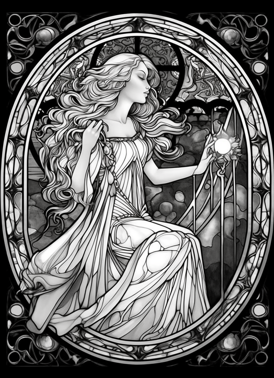 150 Stained Glass Coloring pages 2