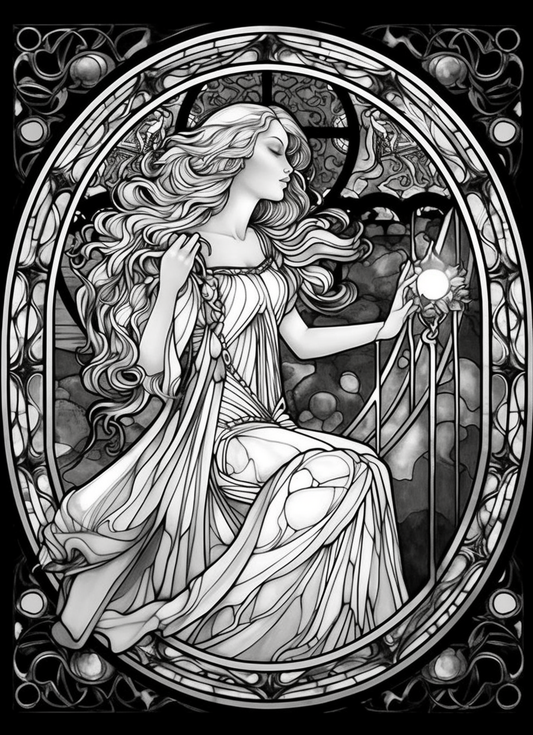 150 Stained Glass Coloring pages 2