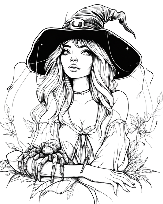 120 Halloween Witch Coloring Pages