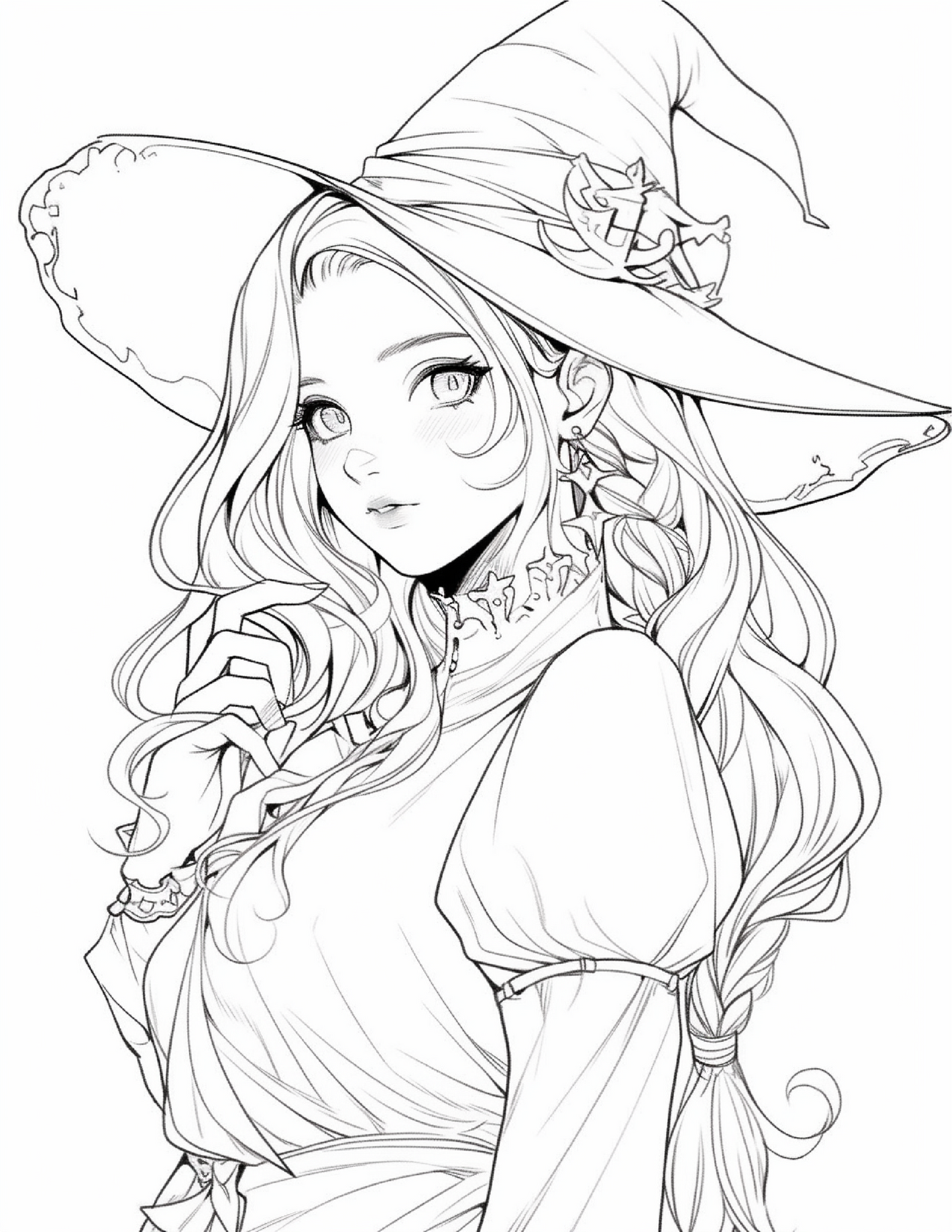 220 Halloween Witch Coloring Pages For Adults 1