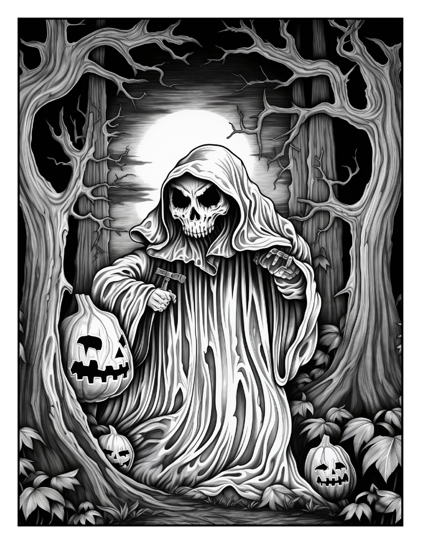 100 Halloween Ghost Coloring Pages For Adults 1