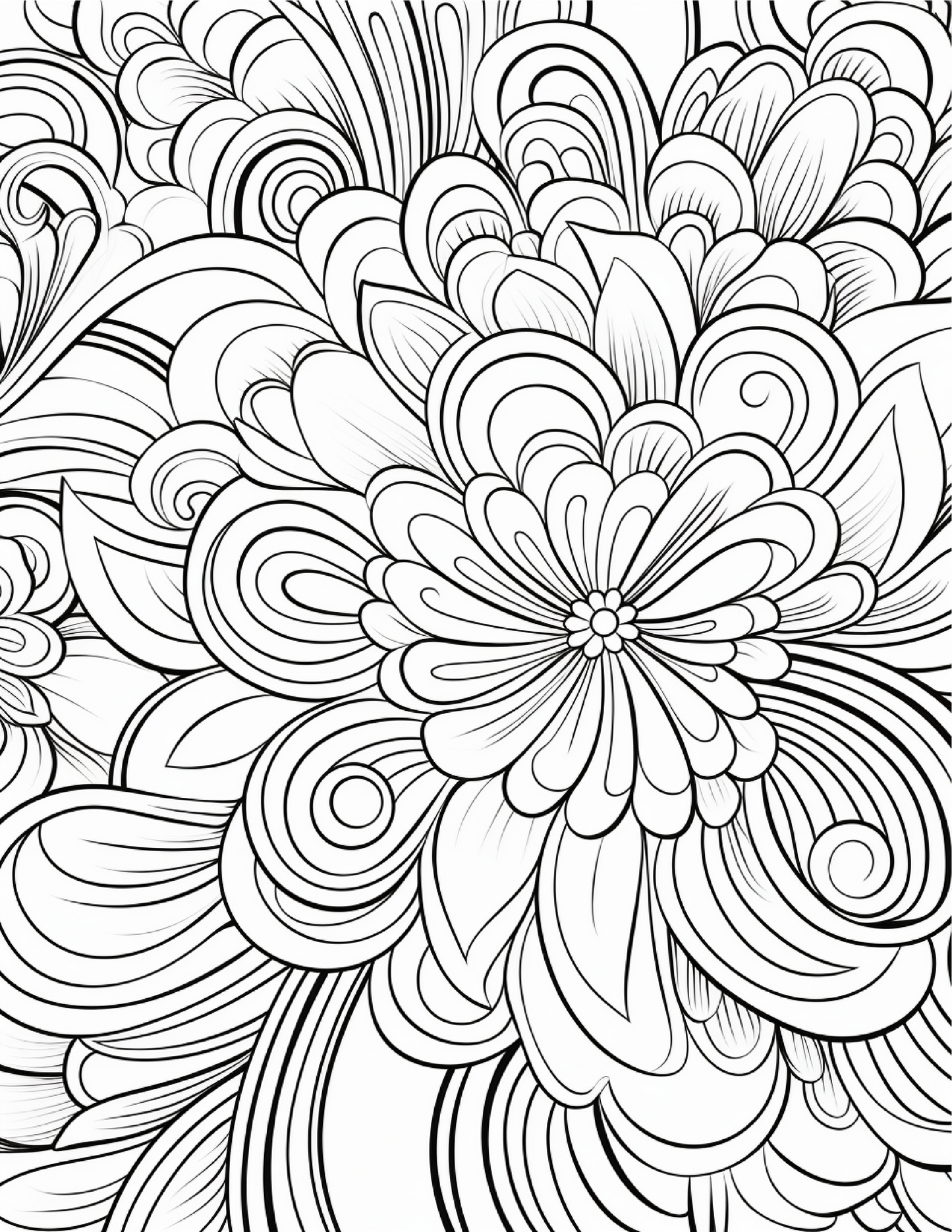 100 Zentangle Pattern Coloring Pages for Adults