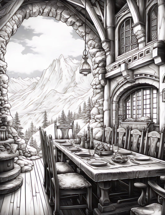 50 Dwarven Delights Coloring Pages