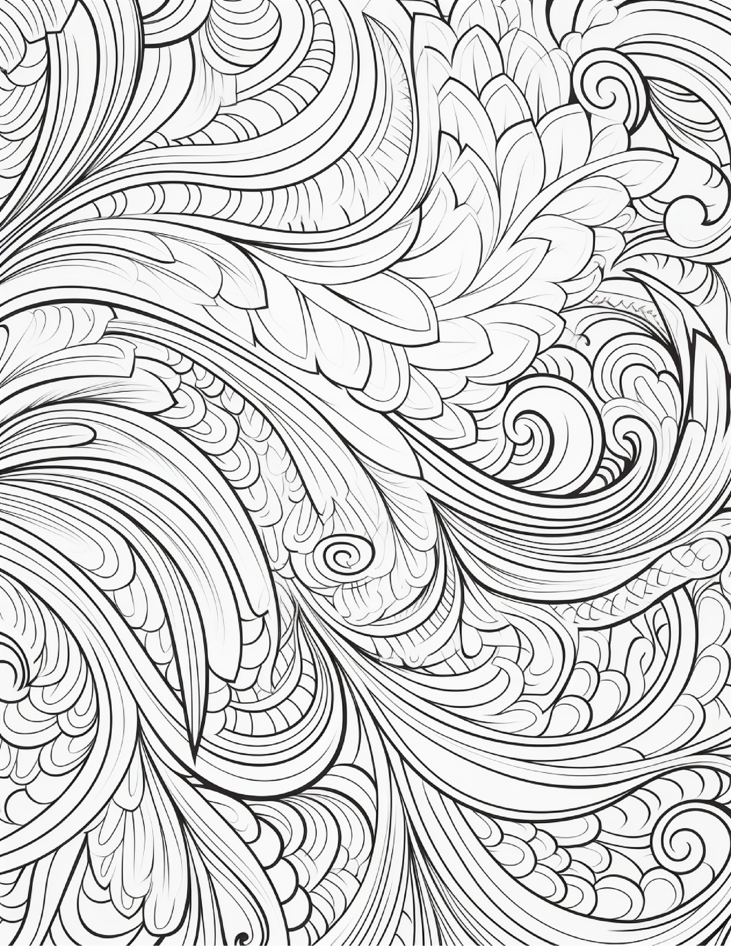 100 Zentangle Pattern Coloring Pages for Adults