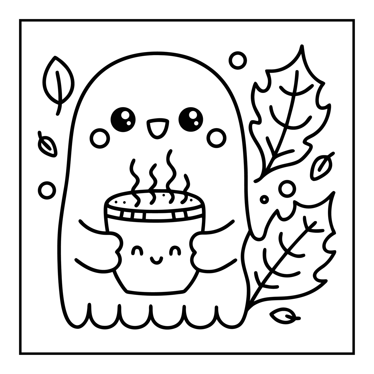 Bold and Easy Spooky Sweet Coloring Pages