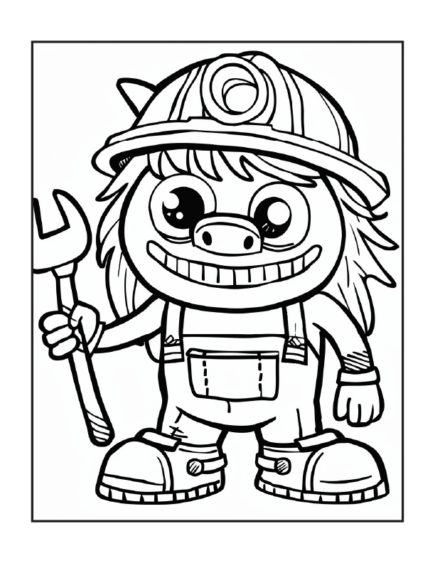 200 Cute Monsters Coloring Pages for Kids 1