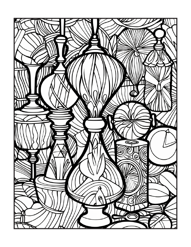 190 Zentangle Coloring Pages for Adults