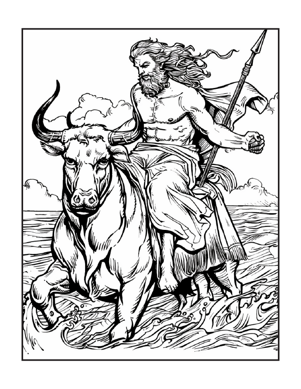 117 Greek Mythology Coloring Pages for Adults