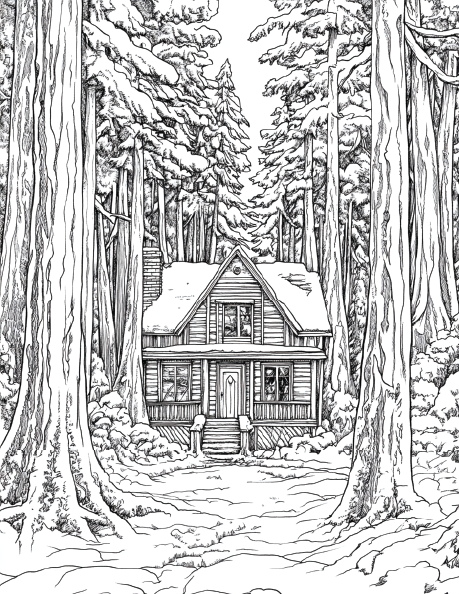 150 Winter Coloring Pages for Adults