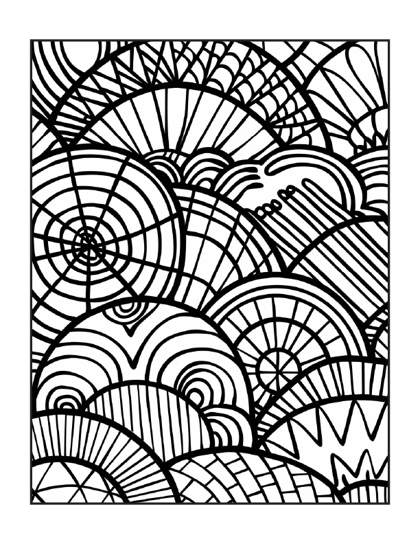 190 Zentangle Coloring Pages for Adults