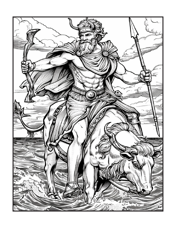 117 Greek Mythology Coloring Pages for Adults