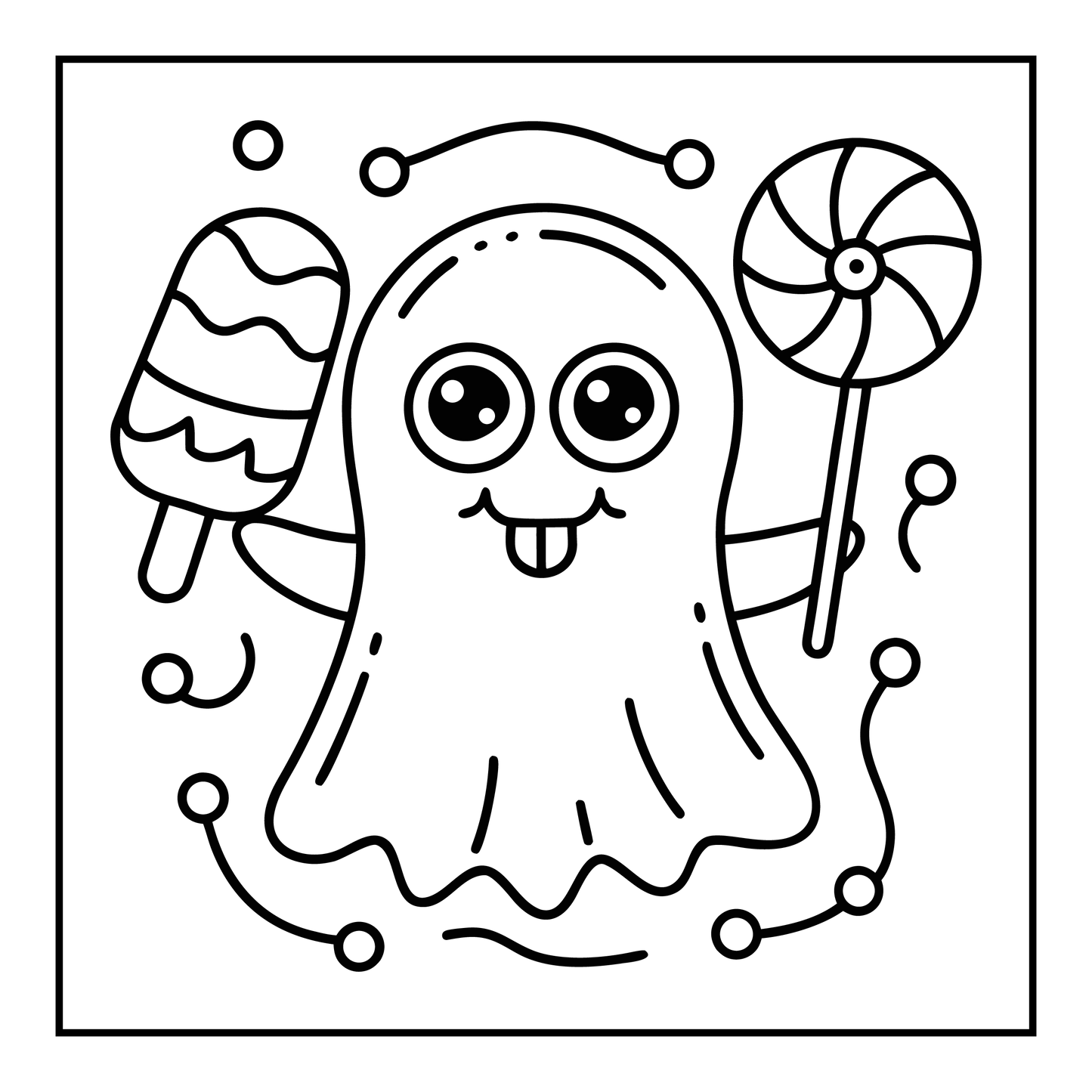 Bold and Easy Spooky Sweet Coloring Pages
