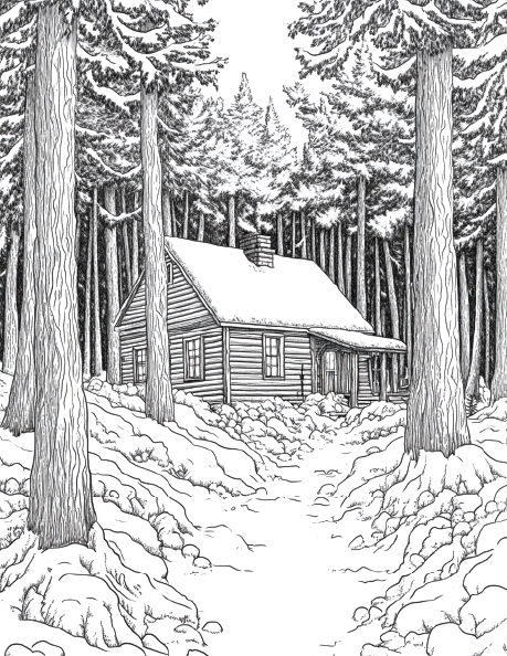 150 Winter Coloring Pages for Adults