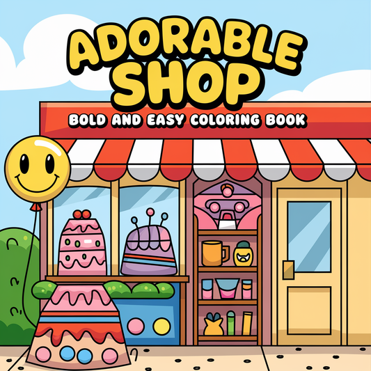 Bold & Easy Adorable Shop Coloring Pages