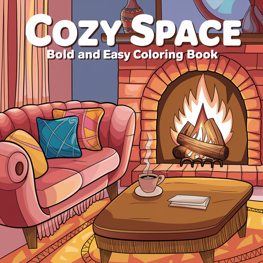 Cozy Space Bold and Easy Coloring Pages