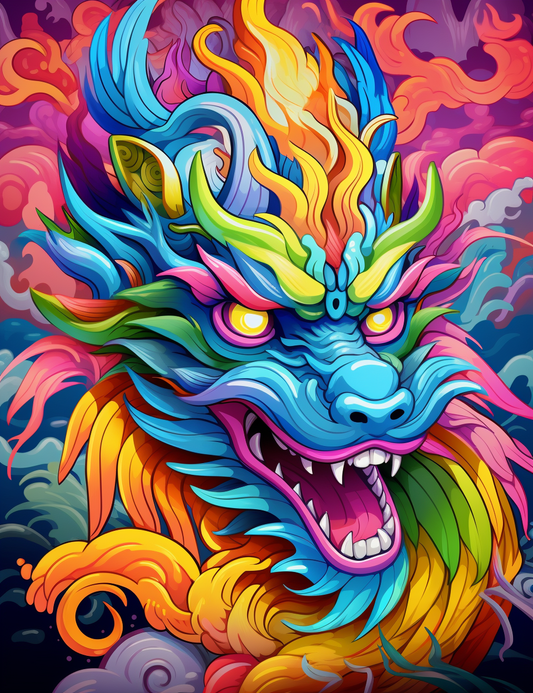 Chinese Dragon Coloring Pages For Adults 1