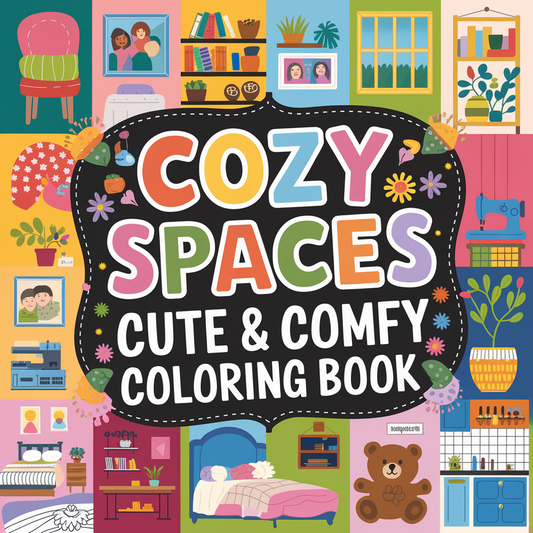 Cozy Spaces Coloring Pages for Adults