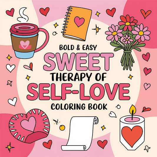 Sweet Therapy of Self Love Coloring Pages