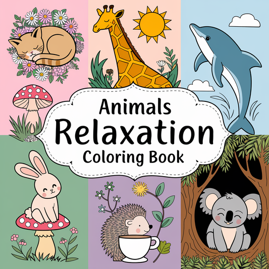 Animals Relaxation Coloring Pages