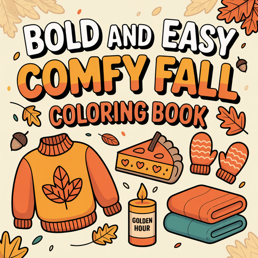 Bold Easy Comfy Fall Coloring Pages