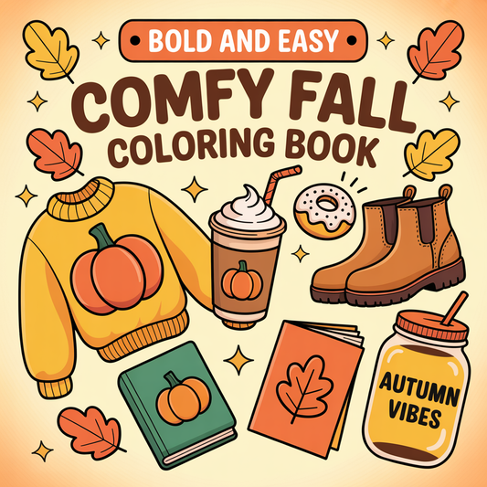 Bold and Easy Spooky Cute Coloring Pages