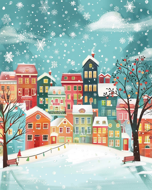 150 Christmas City Coloring Book