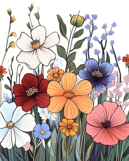 150 Flowers Coloring Pages