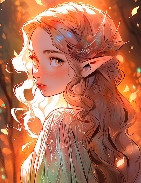 300 Elf Princess Coloring Pages 9