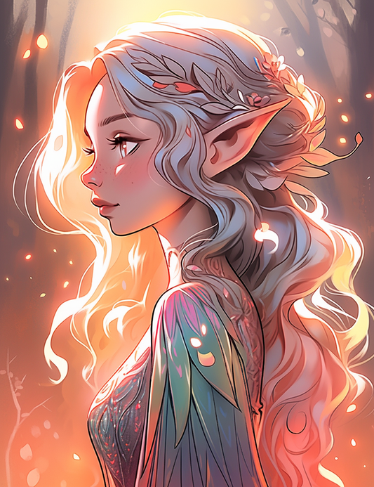 300 Elf Princess Coloring Pages 11