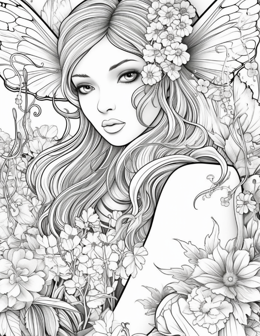 104 Forest Fairy Coloring Pages