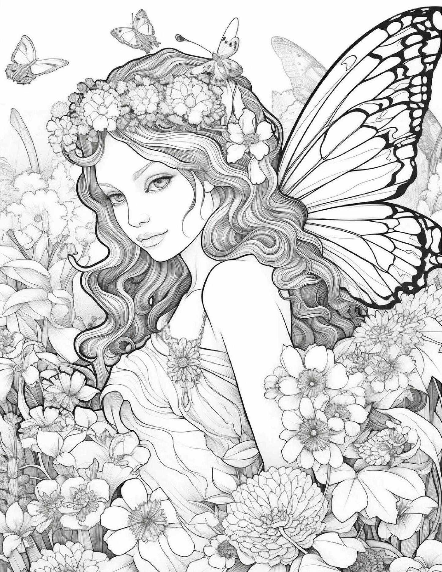 104 Forest Fairy Coloring Pages