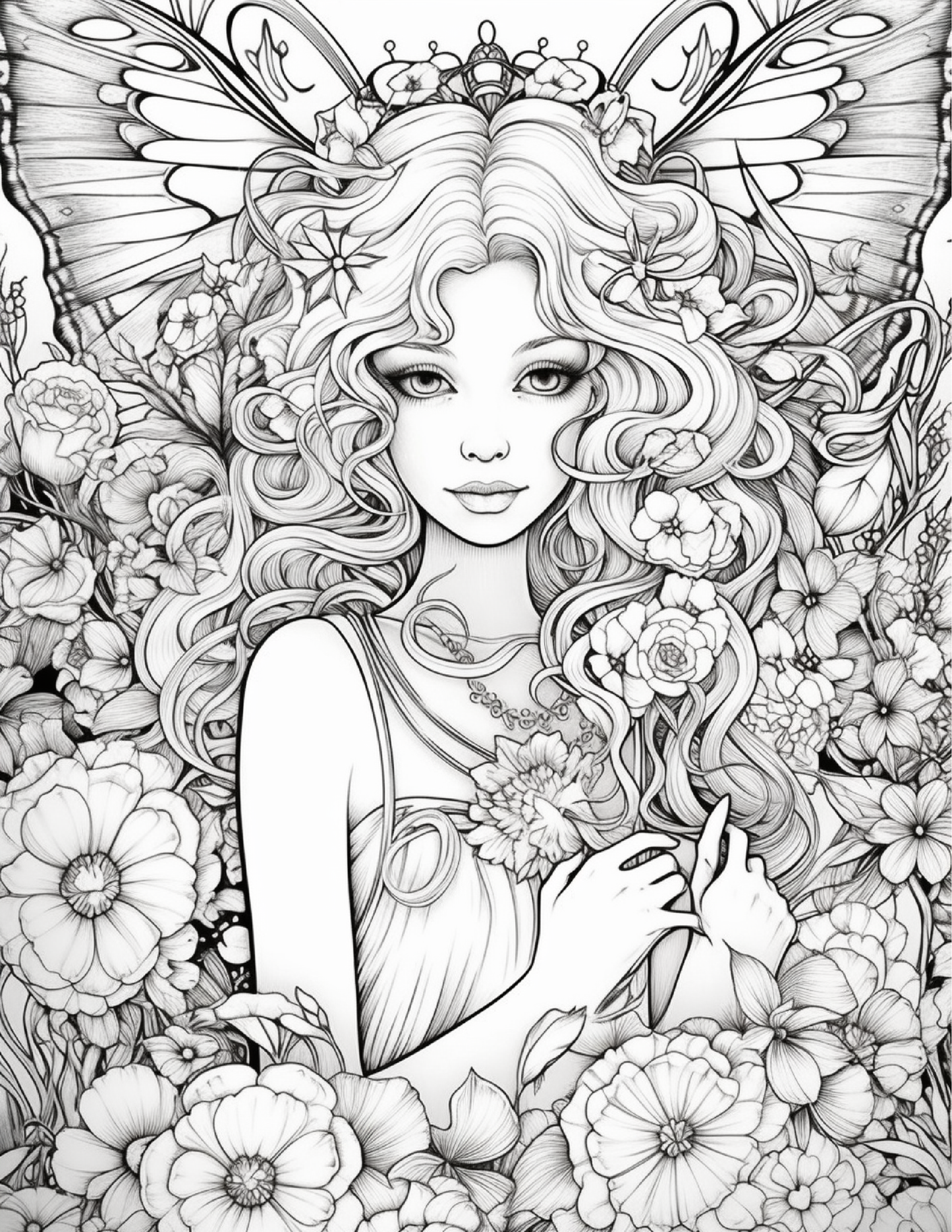 104 Forest Fairy Coloring Pages