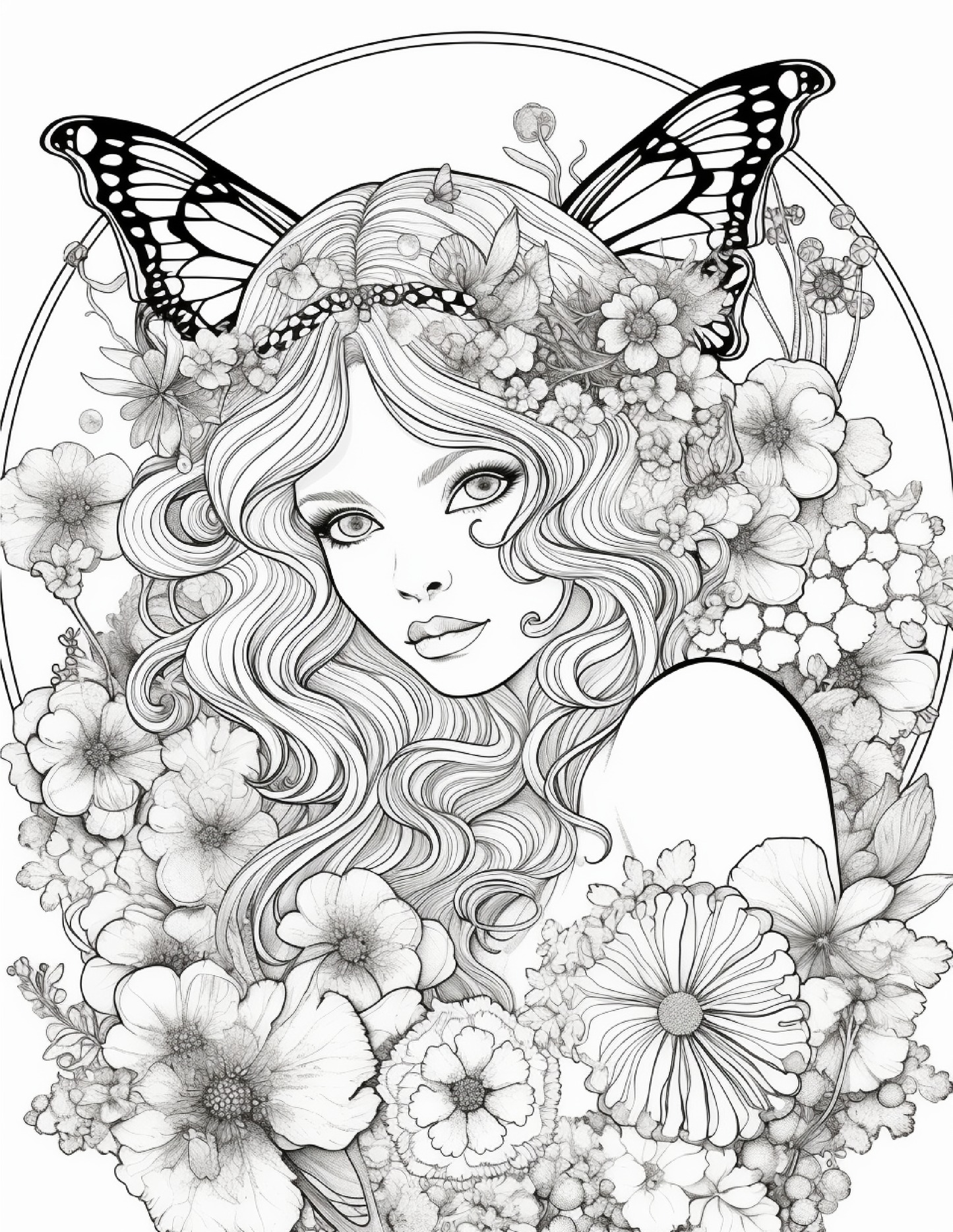 104 Forest Fairy Coloring Pages