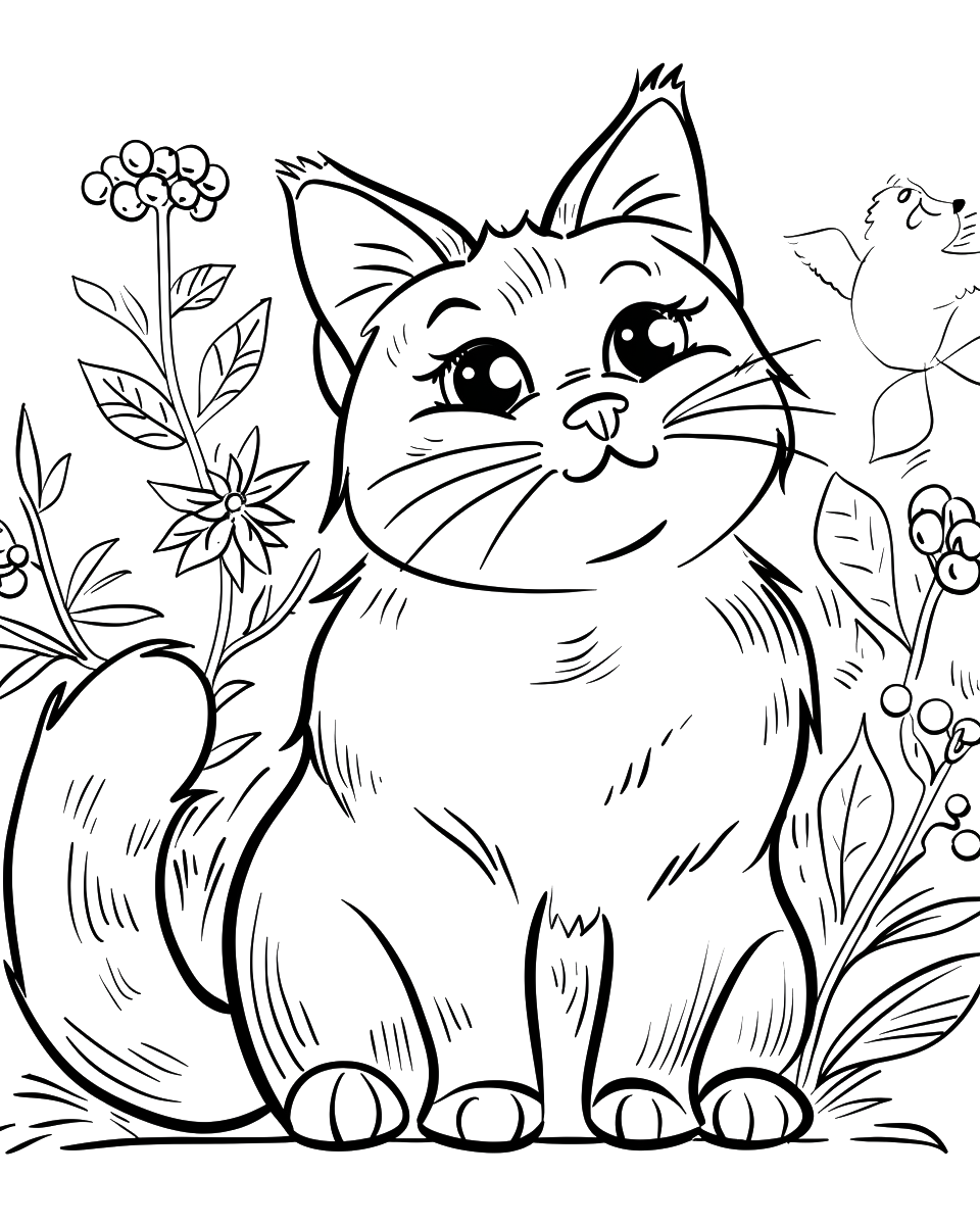 100 Kitty Cat Coloring Book