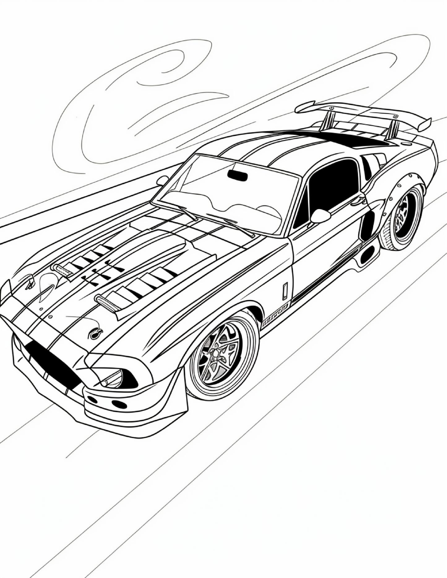 85 Sports Car Coloring Pages 1